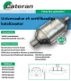 Universaalne katalüsaator ø 64x350mm, lapik