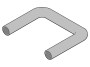 Vormvoolik jahutusvedelikule ø 20 L=354mm 180°