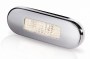 Astmetuli soe valge 10-33V LED, poleeritud roostevaba raam