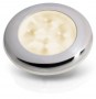 Ringvalgusti soe valge 24V LED, poleeritud roostevaba raam