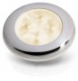 Ringvalgusti soe valge 12V LED, poleeritud roostevaba raam