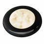 Ringvalgusti soe valge 24V LED, must plastik raam