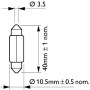 Pulkpirn 24V 10W SV8.5 T10,5x43