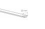 Kummiriba (ülemine) Thule AeroBar 860 katusetalale (107cm)
