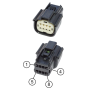 VDO SingleViu WievLine adapterkaabel ca 50cm 8-pin Molex pistikuga