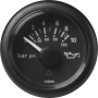 Rõhunäidik 10Bar/150PSI ø 52mm 12/24V DLRW, must