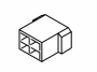 Pistik, pesa 4-pin (4 klemmi) 6,3mm